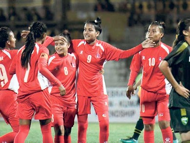 महिला फुटबल टोलीको बन्द प्रशिक्षण शुरु 